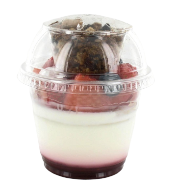 Yogurt, chocolate crunch, strawberry and blueberry & forest fruits coulis, 198 g