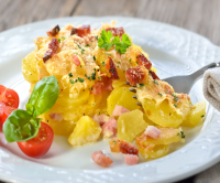 Vaudois gratin with bacon, 2 kg - ready to cook