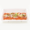 Fresh salmon carpaccio with fennel and dill, 120 g